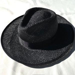 HERMES 美品 エルメス パナマハット サイズ56 ベージュ シルバー金具  