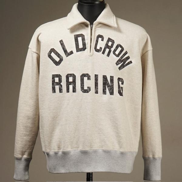 OLD CROW (オールドクロウ) OLD CROW RACING - HALF ZIP SWEA...