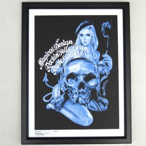 フレーム付 250枚限定 ロッキンジェリービーン PARIS NOIR シルクスクリーン ポスター RockinJellyBean ルードギャラリー