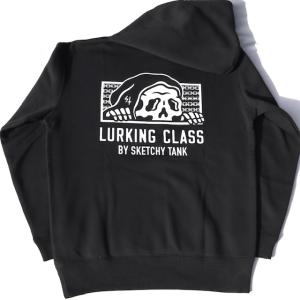 Mサイズ LURKING CLASS (ラーキングクラス）スケッチータンク SKETCHY TANK CHAIN HOOD スウェットパーカー 黒色｜flashcadillackustom