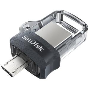 256GB SanDisk サンディスク USBメモリー Ultra Dual Drive m3.0 OTG(Android対応) USB3.0対応 R:150MB/s 海外リテール SDDD3-256G-G46 ◆メ