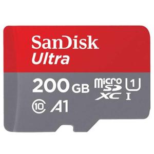 200GB microSDXCカード マイクロSD SanDisk サンディスク Ultra Class10 UHS-I A1 R:100MB/s 海外リテール SDSQUAR-200G-GN6MN ◆メ