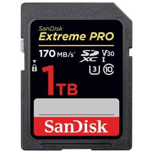 1TB SDXCカード SDカード SanDisk サンディスク Extreme Pro UHS-I U3 V30 4K R:170MB/s W:90MB/s 1.0TB 海外リテール SDSDXXY-1T00-GN4IN  宅