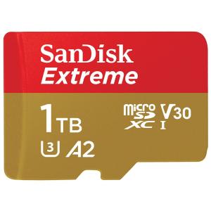 1TB microSDXCカード マイクロSD SanDisk サンディスク Extreme UHS-I U3 V30 A2 R:160MB/s W:90MB/s 1.0TB 海外リテール SDSQXA1-1T00-GN6MN  宅