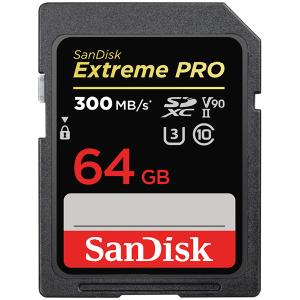 64GB SDXCカード UHS-II SDカード SanDisk サンディスク Extreme PRO U3 V90 R:300MB/s W:260MB/s 海外リテール SDSDXDK-064G-GN4IN ◆メ｜風見鶏