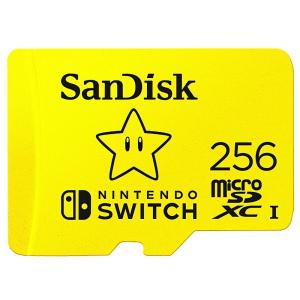 256GB microSDXCカード for Nintendo Switch マイクロSD SanDisk サンディスク UHS-I R:100MB/s W:90MB/s 海外リテール SDSQXAO-256G-GN3ZN ◆メ