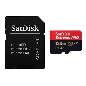 128GB microSDXCカード SanDisk サンディスク Extreme PRO Class10 UHS-I U3 V30 A2 R:200MB/s W:90MB/s SDアダプタ付 海外リテール SDSQXCD-128G-GN6MA ◆メ｜flashmemory