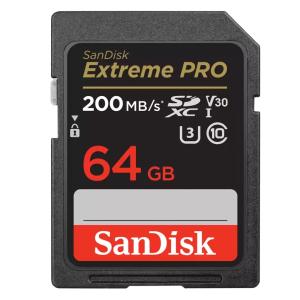 64GB SDXCカード SDカード SanDisk サンディスク Extreme PRO Class10 UHS-I U3 V30 4K R:200MB/s W:90MB/s 海外リテール SDSDXXU-064G-GN4IN ◆メ｜風見鶏
