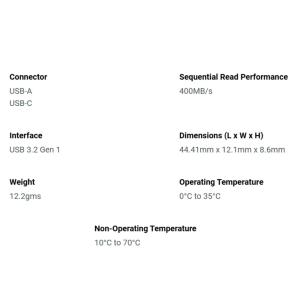 USBメモリ 128GB USB-A/C Sa...の詳細画像2