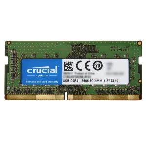 8GB DDR4 ノート用メモリ Crucial by Micron クルーシャル DDR4-2666 PC4-21300 260pin CL19 SO-DIMM 1.2V 海外リテール CT8G4SFS8266  メ