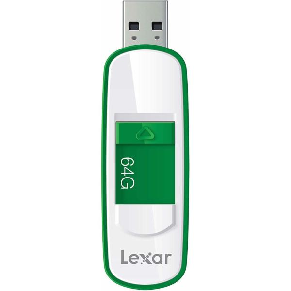 64GB USBメモリ USB3.0 Lexar レキサー JumpDrive S75 スライド式 ...