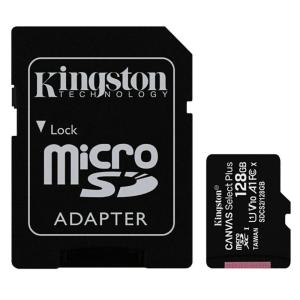 128GB microSDXCカード マイクロSD Kingston キングストン Canvas Select Plus Class10 UHS-1 U1 V10 A1 R:100MB/s SDアダプタ付 海外リテール SDCS2/128GB ◆メ