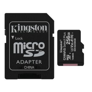 256GB microSDXCカード Kingston キングストン Canvas Select Plus Class10 UHS-1 U3 V30 A1 R:100MB/s W:80MB/s SDアダプタ付 海外リテール SDCS2/256GB ◆メ｜風見鶏