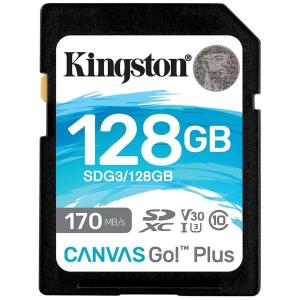 128GB SDXCカード SDカード Kingston キングストン Canvas Go Plus UHS-I U3 V30 4K R:170MB/s W:90MB/s 海外リテール SDG3/128GB ◆メ