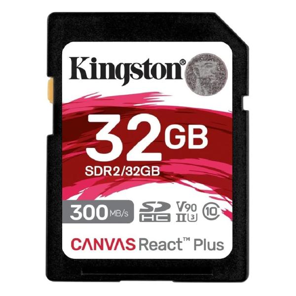 32GB SDHCカード UHS-II SDカード Kingston Canvas React Pl...