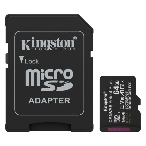 microSDXC 64GB R:100MB/s Kingston キングストン Canvas Se...