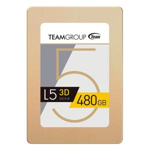 480GB SSD 2.5インチ 内蔵型 Team L5 Lite 3Dシリーズ SATA3 6Gb/s R:478MB/s W:420MB/s 7mm厚 T253TD480G3C101  メ