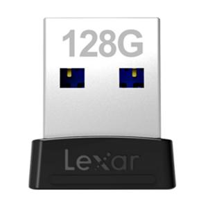 128GB USBメモリ USB3.1 Gen1 Lexar レキサー JumpDrive S47 超小型 超高速転送 R:250MB/s ブラック 海外リテール LJDS47-128ABBK  メ