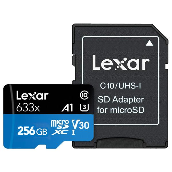 マイクロSDカード 256GB microSDXC Lexar レキサー 633x Class10 ...