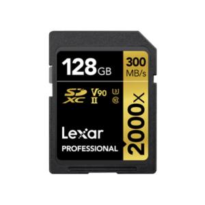 128GB SDXCカード SDカード Lexar レキサー Professional 2000x Class10 UHS-II U3 V90 R:300MB/s W:260MB/s 海外リテール LSD2000128G-BNNNG ◆メ｜風見鶏