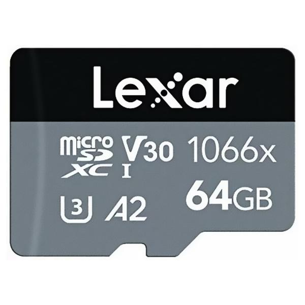 マイクロSDカード microSDXC 64GB Lexar Professional Silver...