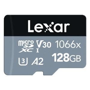 マイクロSDカード 128GB microSDXC Lexar Professional Silver 1066x Class10 UHS-1 U3 V30 A2 R:160MB/s W:120MB/s 海外リテール LMS1066128G-BNNNC ◆メ｜風見鶏