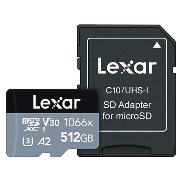 マイクロSDカード 512GB microSDXC Lexar Professional Silve...