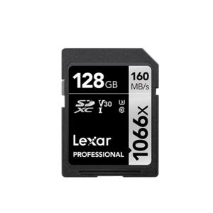 128GB SDXCカード SDカード Lexar レキサー Professional Silver 1066x Class10 UHS-1 U3 V30 R:160MB/s W:120MB/s 海外リテール LSD1066128G-BNNNG ◆メ