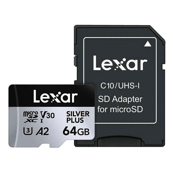 マイクロSDカード 64GB microSDXC Lexar Professional SILVER...
