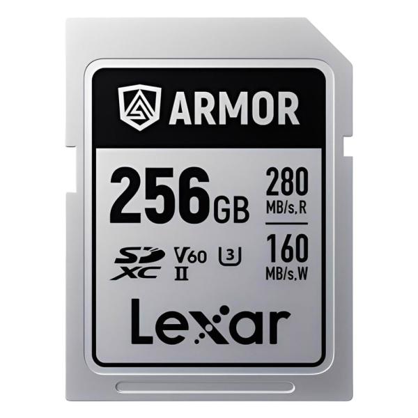 SDカード 256GB 金属製 ARMOR SILVER PRO SDXC UHS-II Lexar...