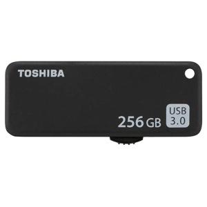256GB USBメモリ USB3.0 TOSHIBA 東芝 TransMemory U365 R:150MB/s スライド式 ブラック 海外リテール THN-U365K2560E4 ◆メ
