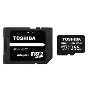 256GB microSDXCカード マイクロSD TOSHIBA 東芝 CLASS10 UHS-I R:100MB/s SDアダプター付 海外リテール THN-M203K2560EA ◆メ