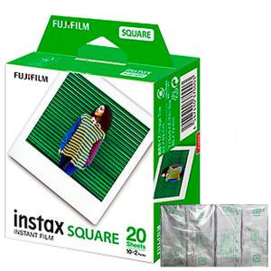 【お一人様2個限り】 FUJIFILM フジフィルム チェキ instax SQUARE用フィルム 20枚(10枚入x2個パック) SQ10/SQ6/SP-3対応 INSTAXSQUAREWW2 ◆メ｜flashmemory