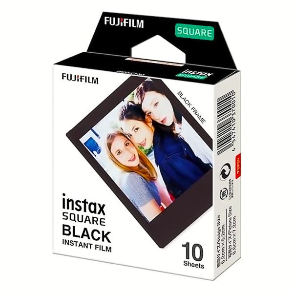 チェキ フィルム instax SQUARE ブラックフレーム 10枚 FUJIFILM インスタン...