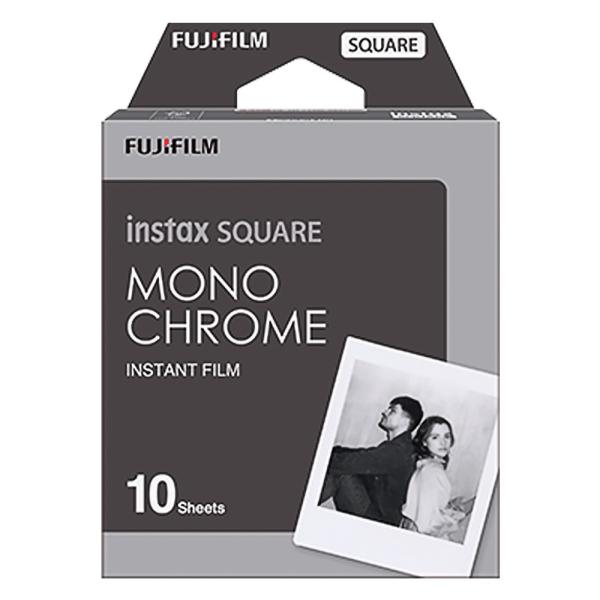 チェキ フィルム instax SQUARE モノクローム 白黒 10枚 FUJIFILM インスタ...