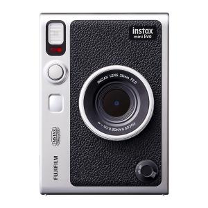 チェキ instax mini Evo Black ハイブリッドインスタントカメラ FUJIFILM フジフィルム 多彩なエフェクト スマホ連携 ブラック INSMINIEVOBKC ◆宅｜flashmemory