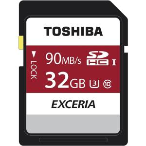 32GB TOSHIBA 東芝 EXCERIA SDHCカード Class10 UHS-I U3対応 R:90MB/s 海外リテール THN-N302R0320A4 ◆メ
