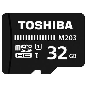 32GB TOSHIBA 東芝 microSDHCカード CLASS10 UHS-I対応 R:100MB/s 海外リテール THN-M203K0320A4 ◆メ