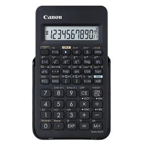 関数電卓 F-605G 10桁 指数2桁 CANON キヤノン 154関数 7メモリー機能 手のひらサイズ ハードカバー付 ブラック 0891C003 ◆メ｜flashmemory