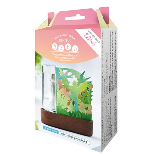 自然気化式ECO加湿器 うるおい 小鳥モチーフ セキスイ 積水樹脂 ペーパー加湿器 電気代0円 森 ...