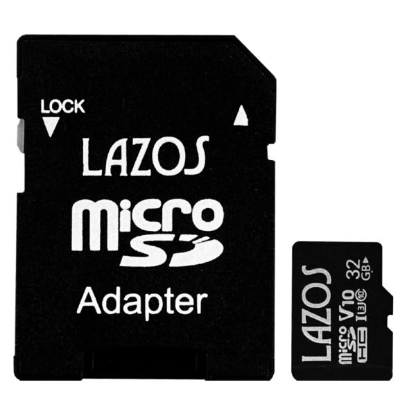 マイクロSDカード 32GB 高耐久 microSDHC LAZOS CLASS10 UHS-I U...