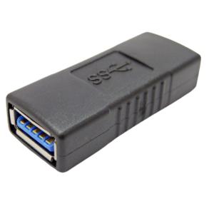 USB3.0対応中継コネクタ SSA エスエスエー USB3.0データ転送/通電 USB-A(メス)-USB-A(メス) ブラック SUAF-UAF3 ◆メ｜flashmemory