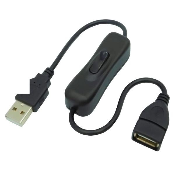 電源ON/OFFスイッチ付USB延長ケーブル SSA エスエスエー USB2.0 データ転送/通電 ...