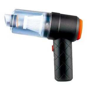 ハンディクリーナー 掃除機 吸引＆送風 USB充電式 InterBase 小型 強力 吸引力(真空度)2500pa 連続使用10分 3種ノズル付き ブラック IB-213 ◆宅｜flashmemory