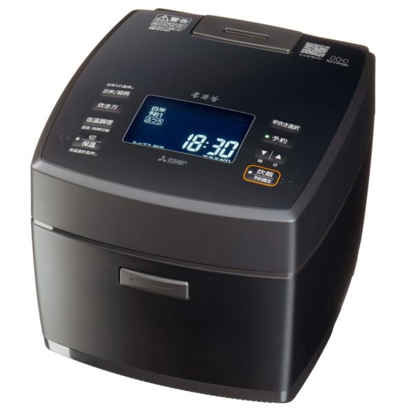 炊飯器 IHジャー 本炭釜 5.5合 NJ-VW10H 炭漆黒 すみしっこく MITSUBISHI ...