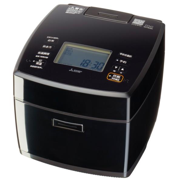 炊飯器 IHジャー 5.5合 NJ-VS10H 黒曜 こくよう MITSUBISHI 三菱 備長炭コ...