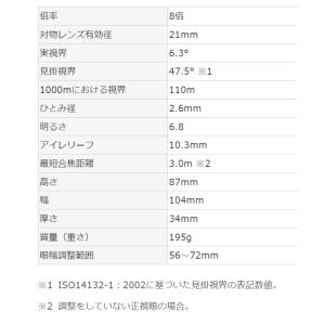 双眼鏡 8倍 ACULON アキュロン T02...の詳細画像3