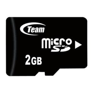 2GB microSDカード マイクロSD 低容量SD Team チーム 旧型カメラ・ガラケー(SDHC非対応機器)対応 SDアダプタ付 TG002G0MC1XA ◆メ