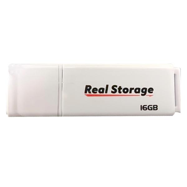 USBメモリ 16GB USB2.0 USB-A Real Storage NMC キャップ式 シン...