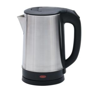 ステンレスケトル 電気ケトル たっぷり1.6L Vegetable GD商事 自動スイッチOFF ステンレス製 900W AC電源 ブラック/シルバー GD-S18B  宅